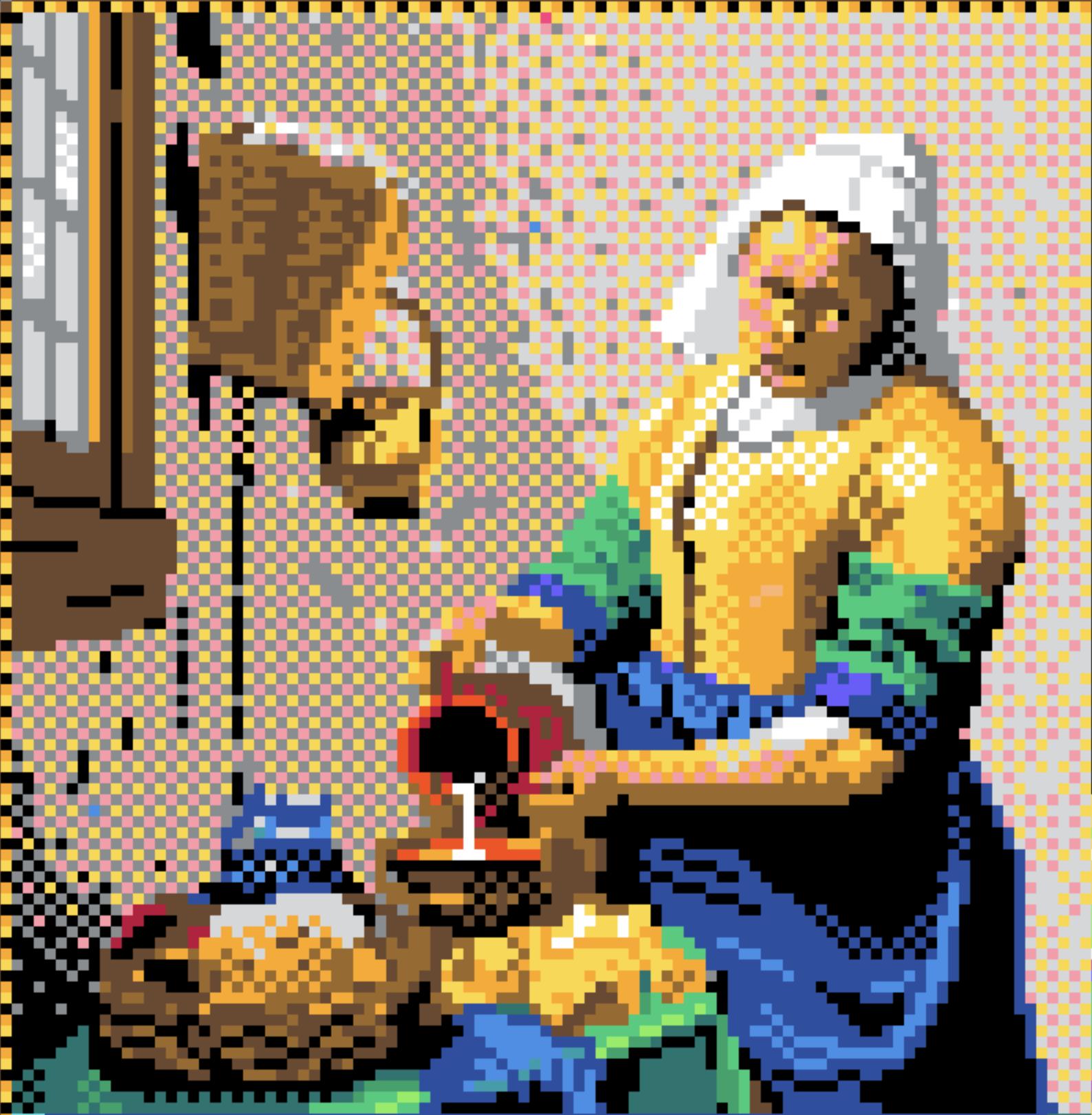 la laitière – Pixel War la boucle media